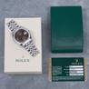Rolex Datejust 116244 Jubilee Quadrante Cioccolato Floreale Ghiera Diamanti